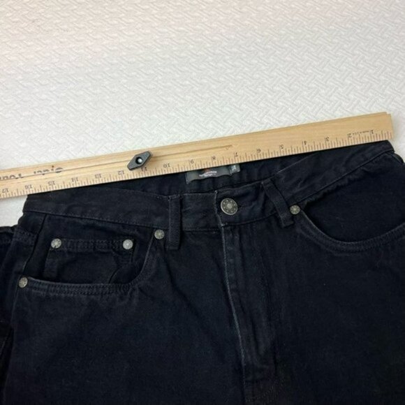 Mountain Ridge Black Straight Leg Sturdy 100% Cotton Dad Jeans Pants - Size 34 - Picture 8 of 13